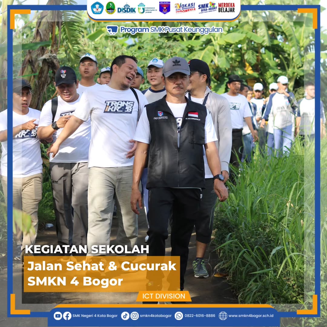 Jalan Sehat dan Cucurak Sambut Ramadan di SMKN 4 Bogor