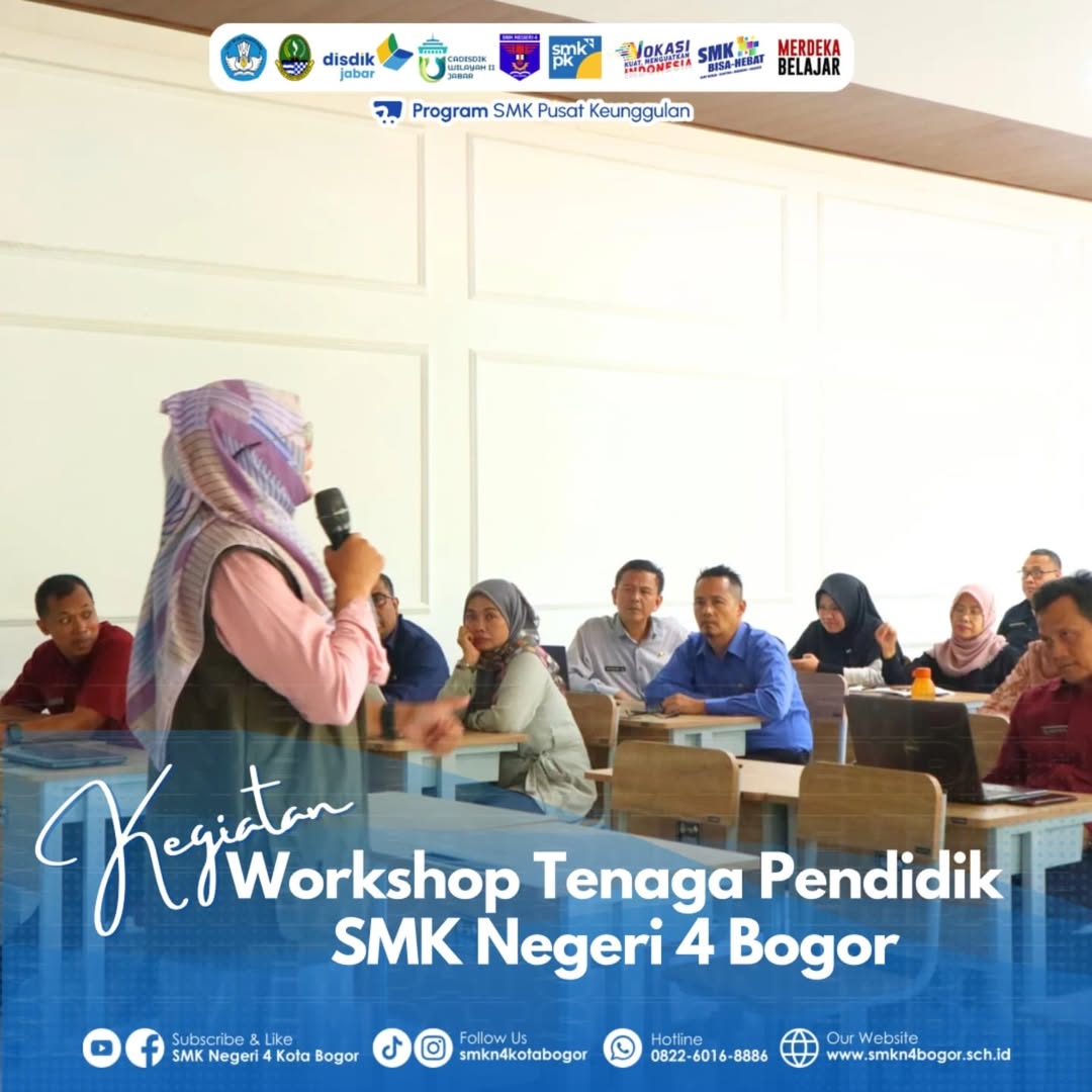 SMK Negeri 4 Bogor Adakan Workshop Pembelajaran Guru