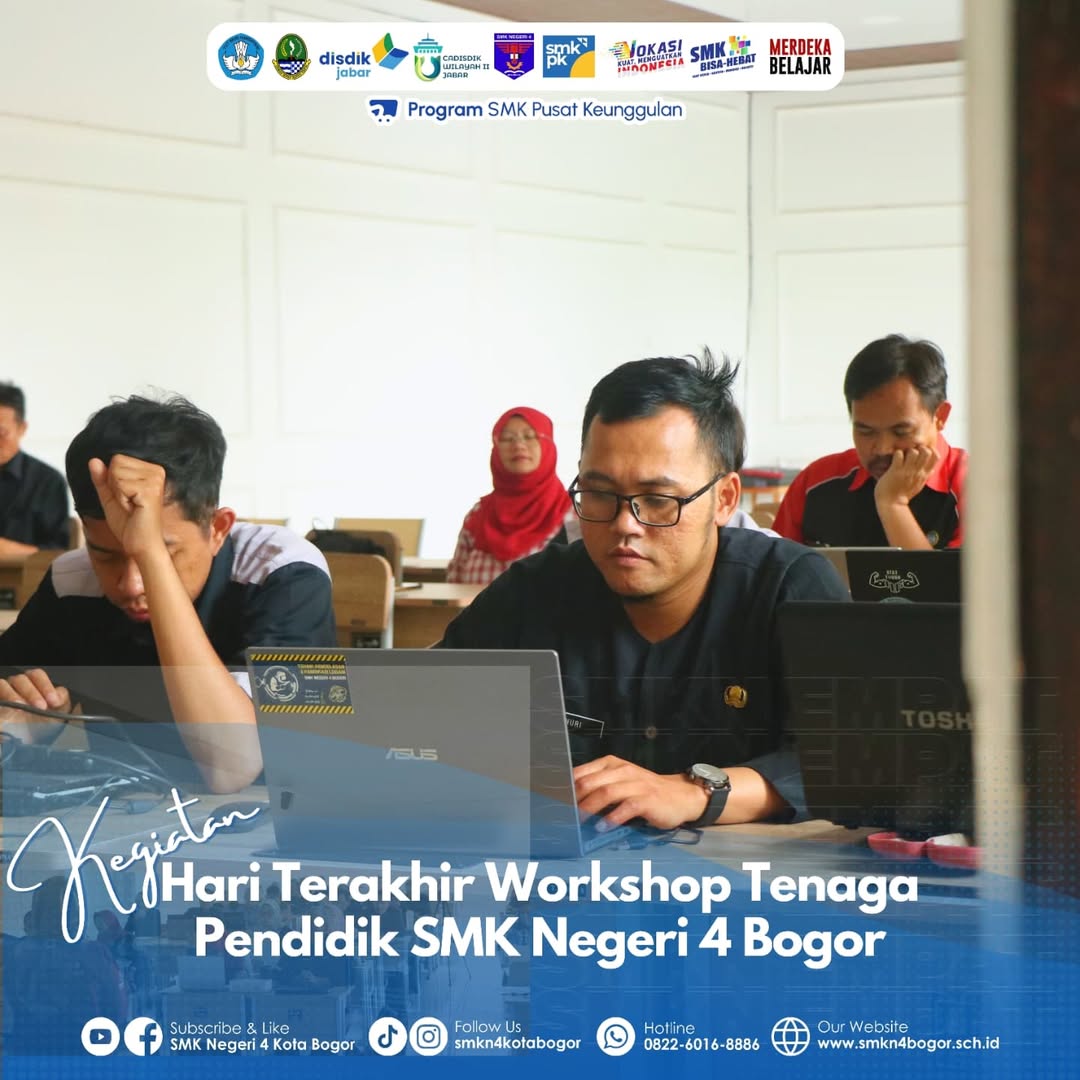 SMK Negeri 4 Bogor Gelar Workshop Pembelajaran Guru