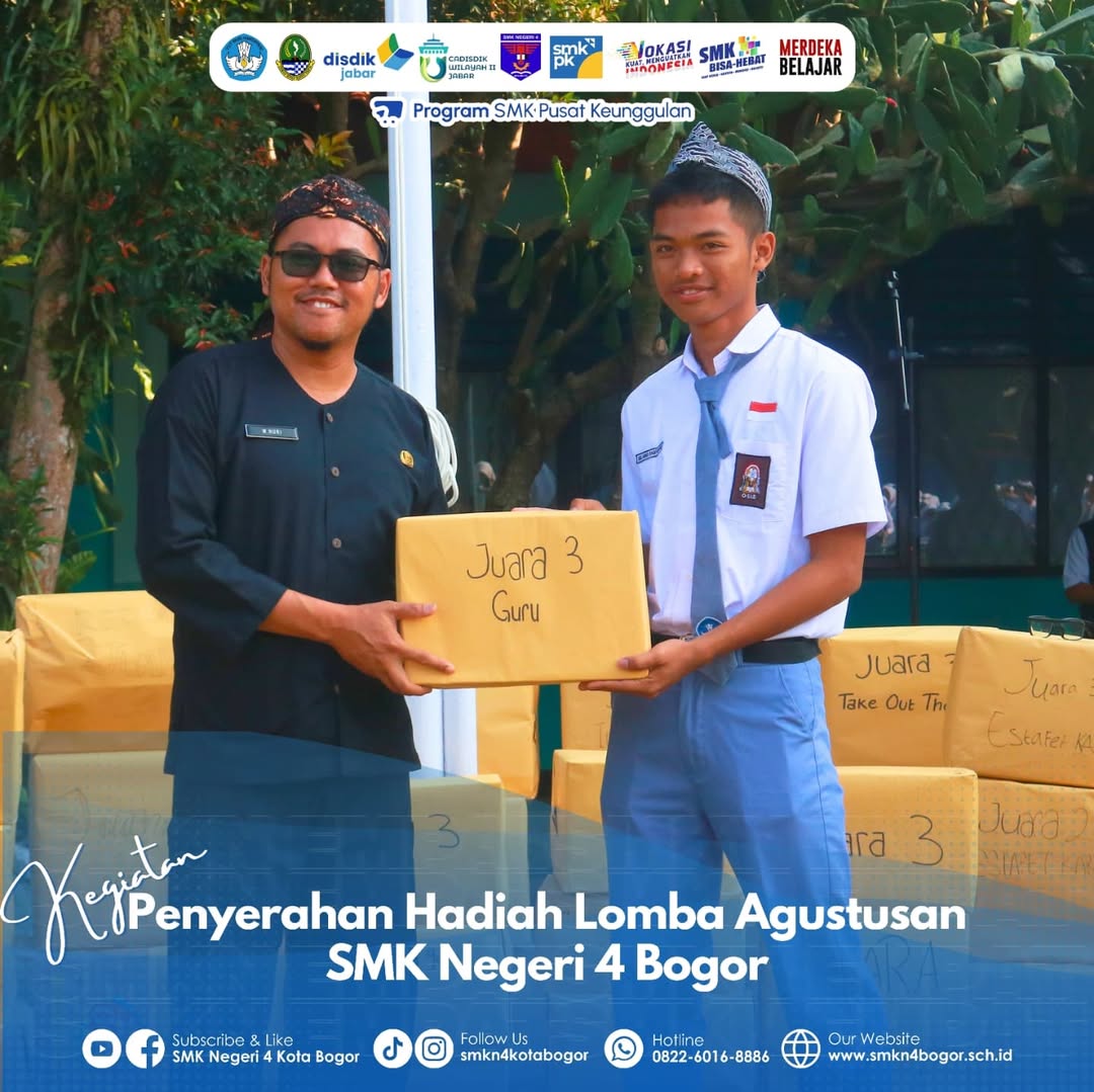 SMK Negeri 4 Bogor Gelar Pembagian Hadiah Lomba Agustusan