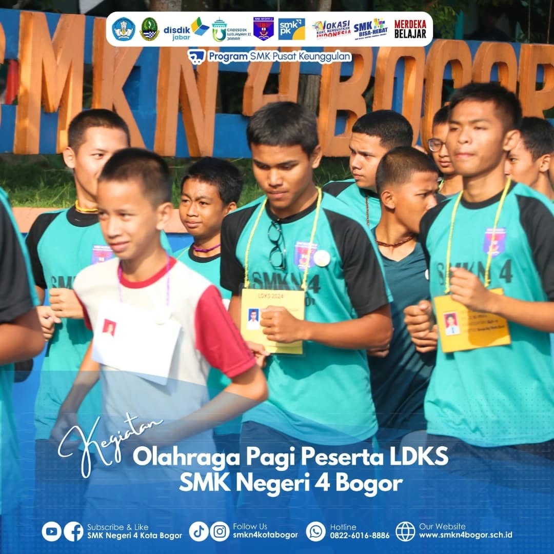 Olahraga Pagi LDKS SMK Negeri 4 Bogor
