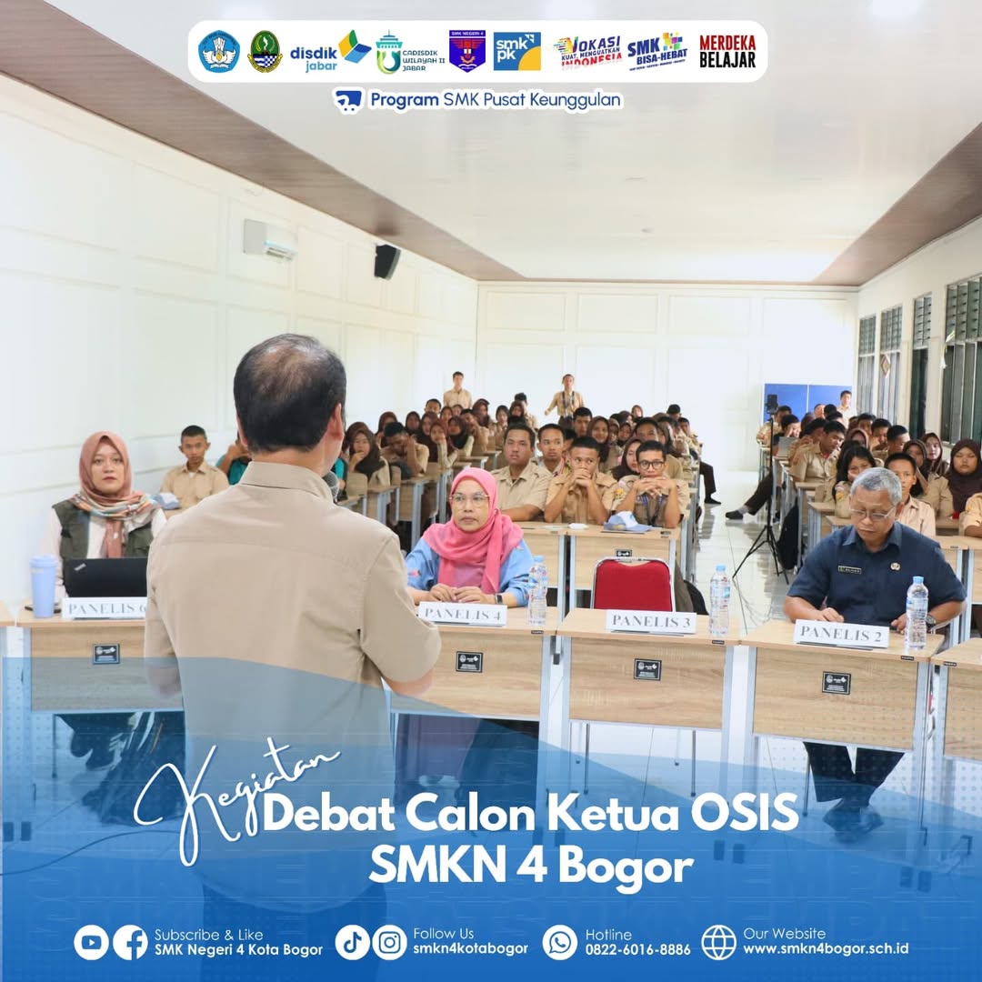 Debat Calon Ketua OSIS SMK Negeri 4 Bogor