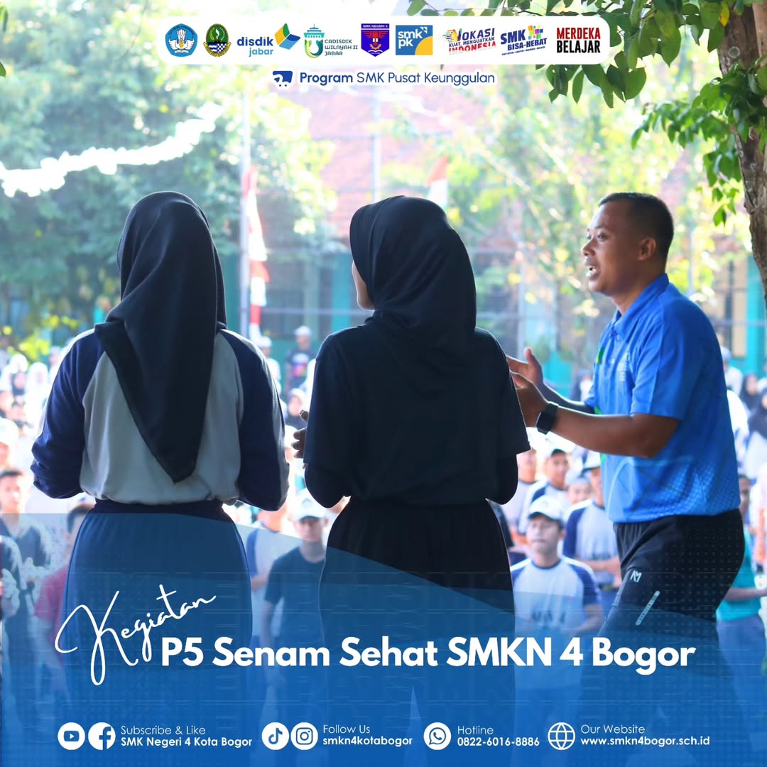 Kamis Sehat: Senam Pagi di SMK Negeri 4 Bogor