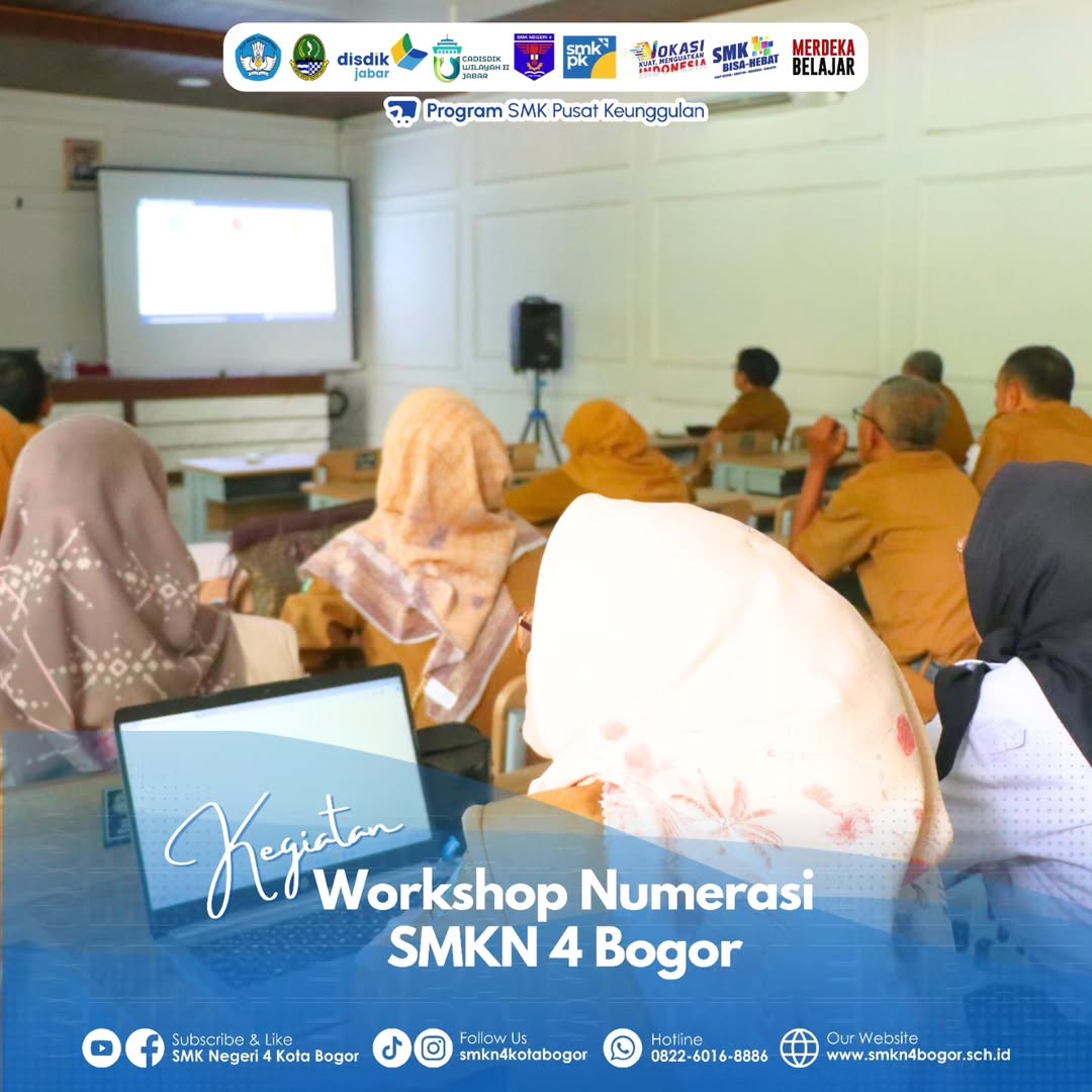 Workshop Numerasi SMKN 4 Bogor Dimulai