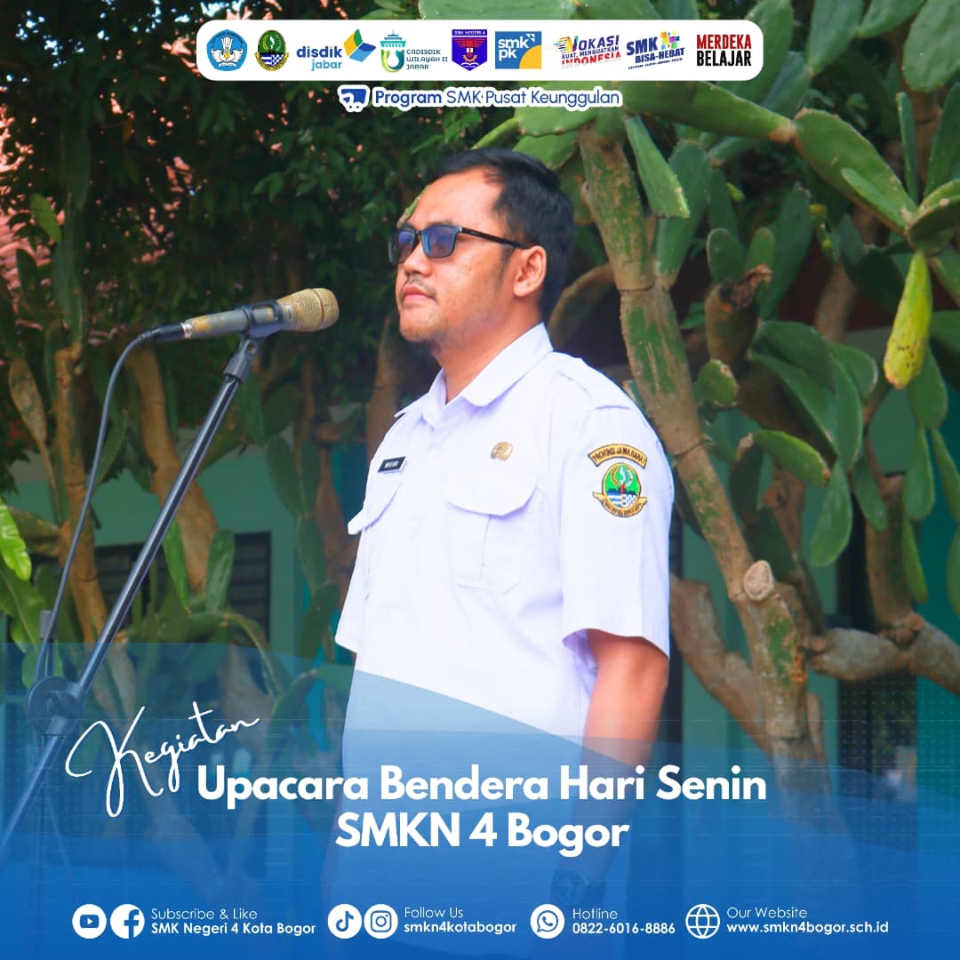 Upacara Bendera SMKN 4 Bogor Dilaksanakan