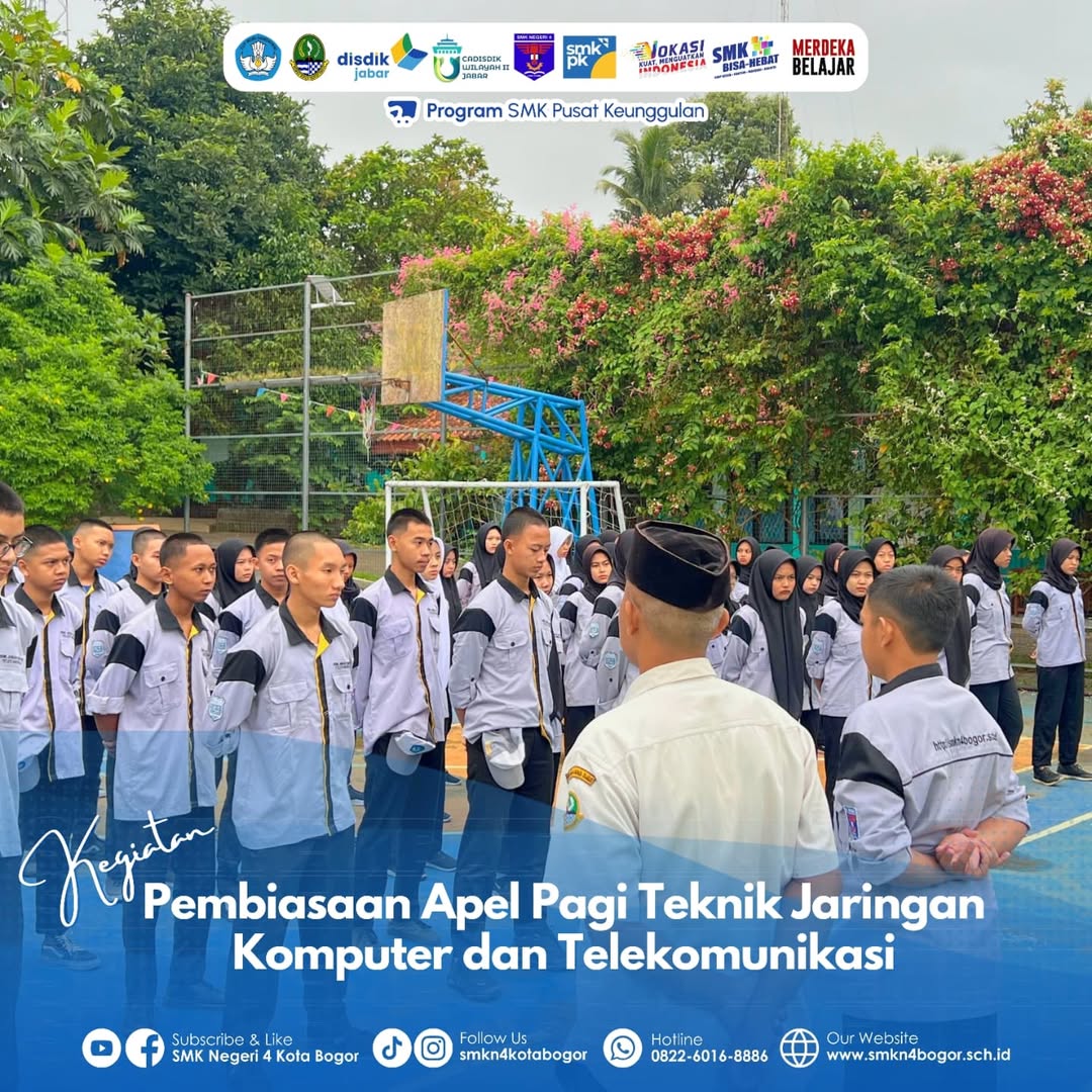 Apel Pagi TJKT di SMKN 4 Bogor