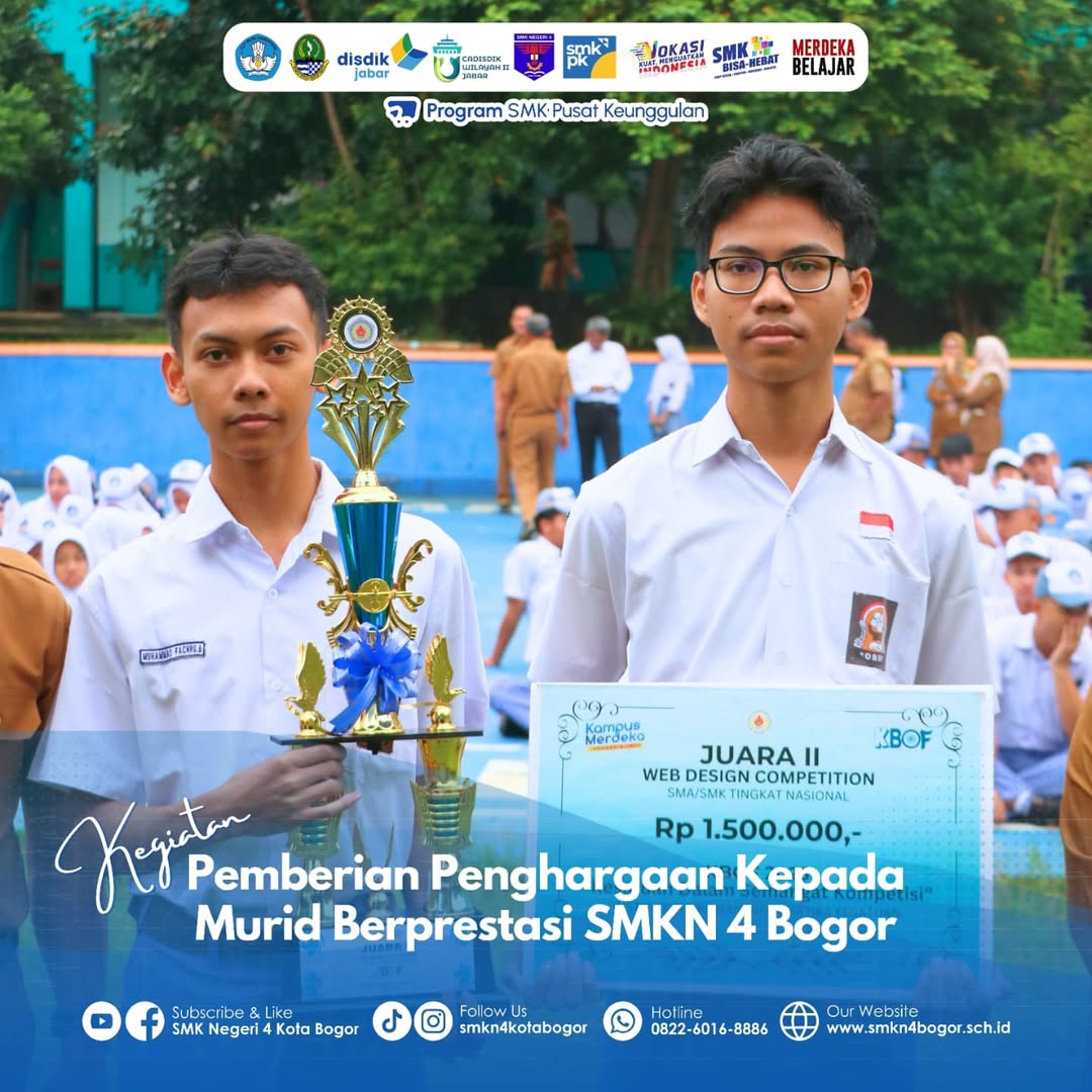 SMKN 4 Bogor Beri Penghargaan Murid Berprestasi