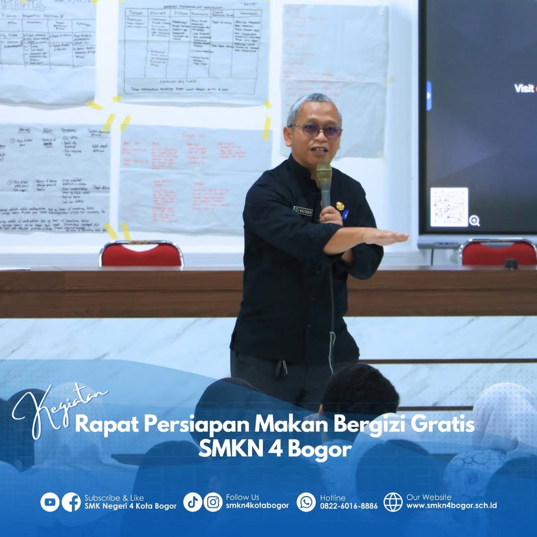 Rapat Persiapan Makan Bergizi Gratis di SMKN 4 Bogor