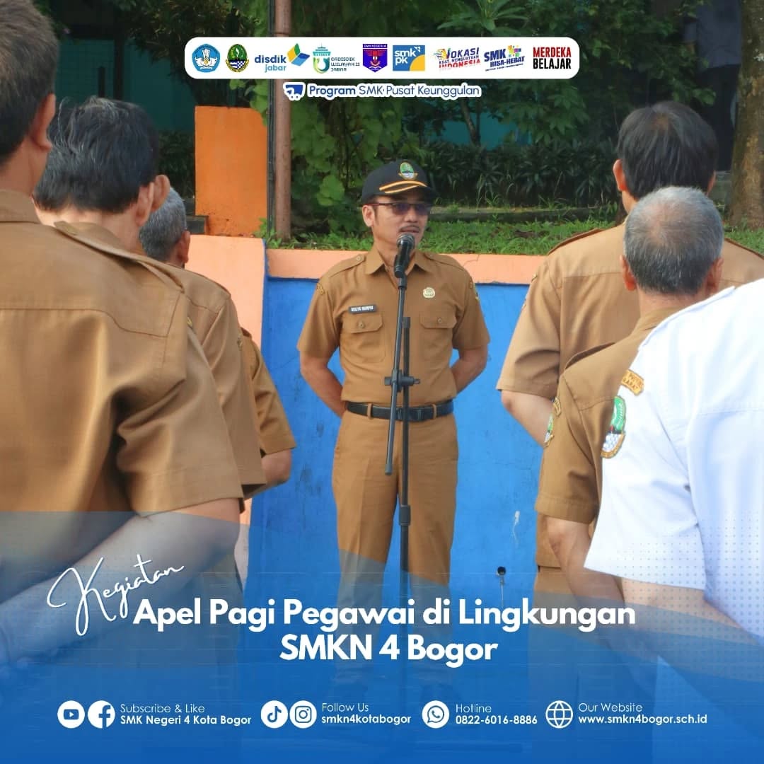 Apel Pagi Pegawai SMKN 4 Bogor