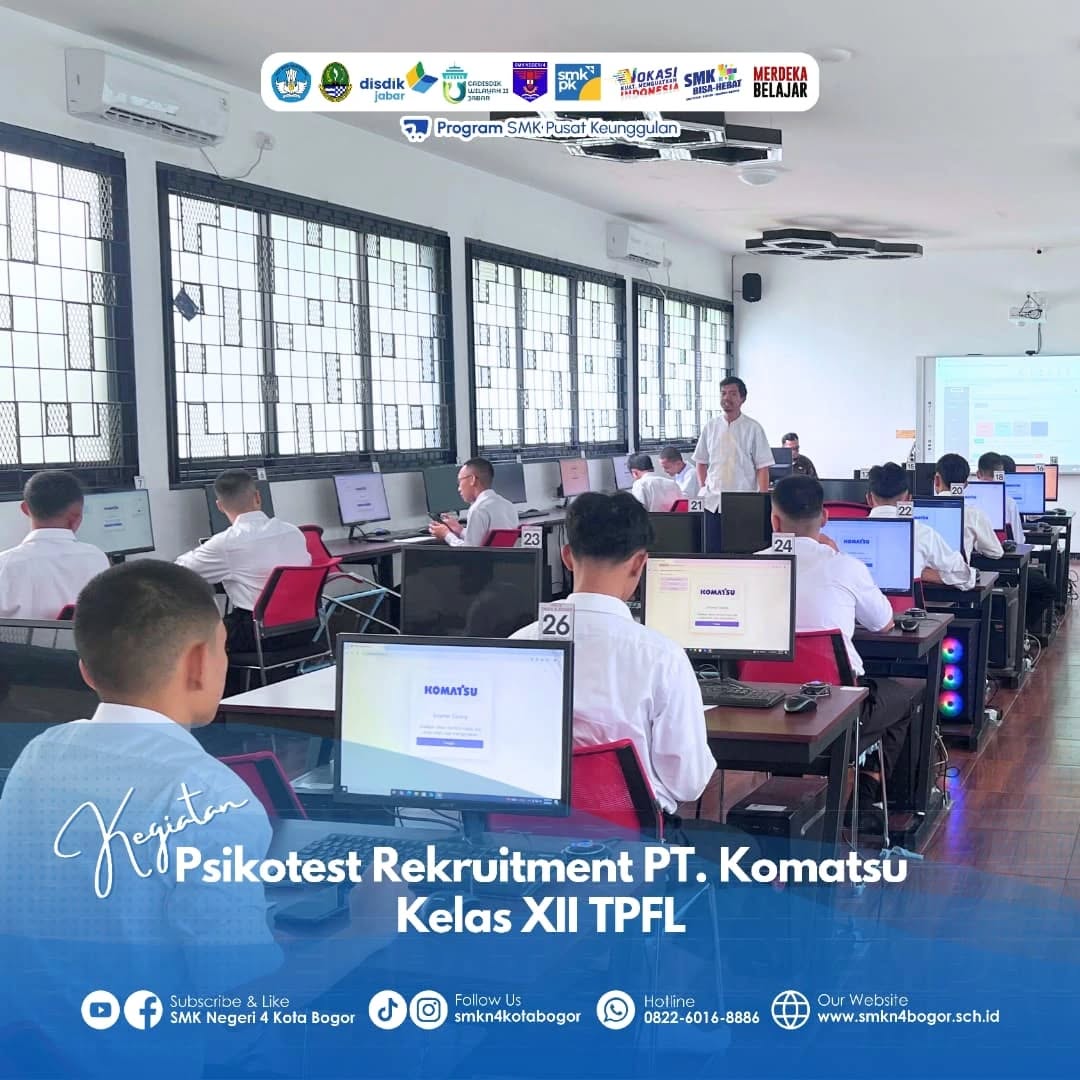 Rekrutmen PT. Komatsu untuk Siswa XII TPFL SMKN 4 Bogor