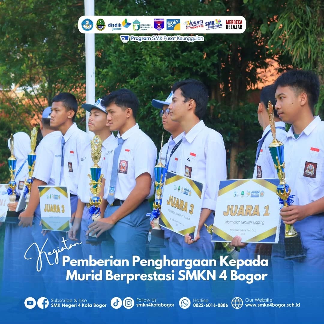 SMKN 4 Bogor Berikan Penghargaan Murid Berprestasi