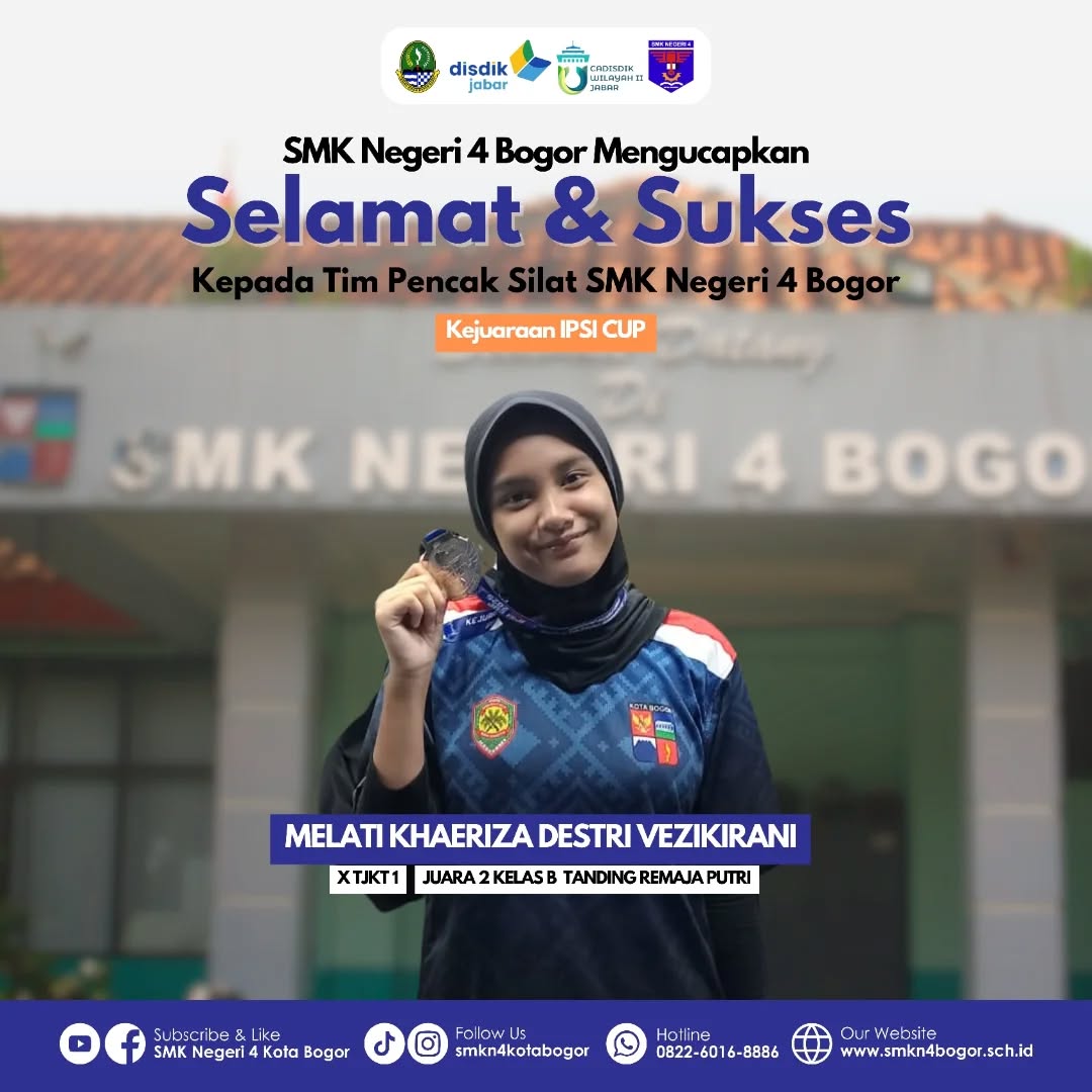 Siswa SMKN 4 Bogor Raih Juara 2 Pencak Silat IPSI CUP