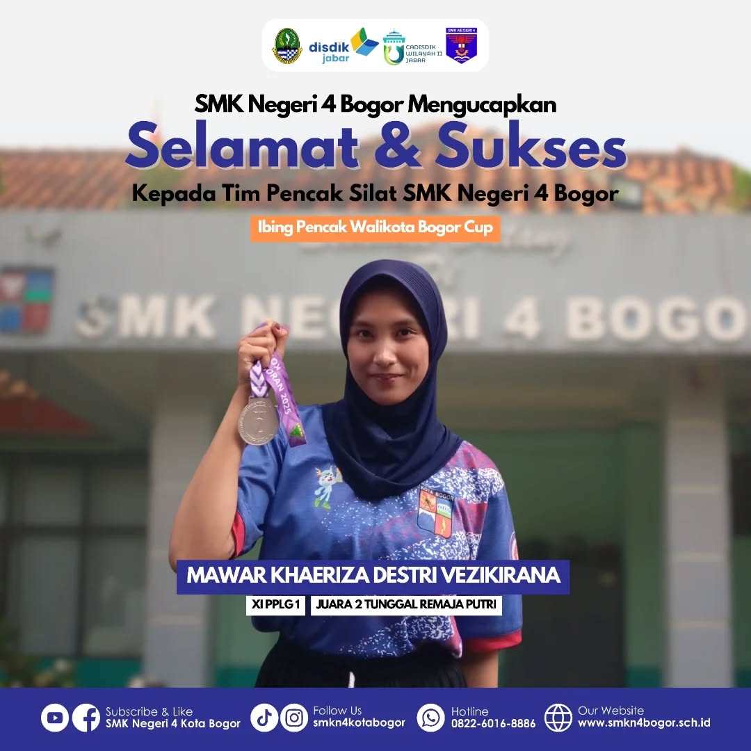 Siswa SMKN 4 Bogor Juara 2 Pencak Silat Walikota Bogor Cup